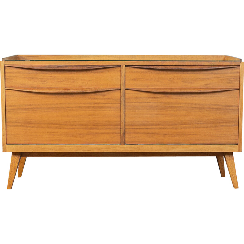 Vintage chest of drawers in walnut veneer by Franz Ehrlich, Germany 1950s