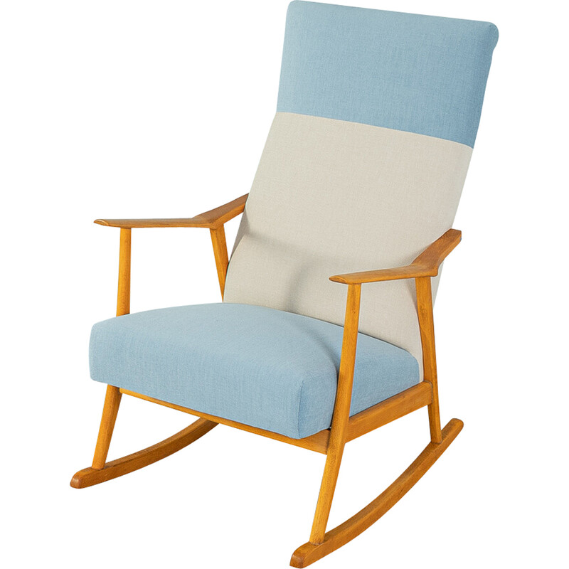 Vintage rocking chair in beech wood frame, Germany 1950s