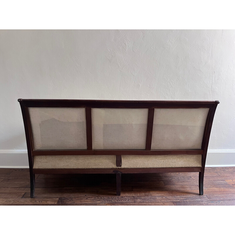 Vintage Empire mahogany bench seat