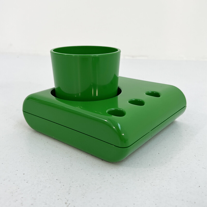 Vintage green bathroom set by Makio Hasuike for Gedy, 1970s