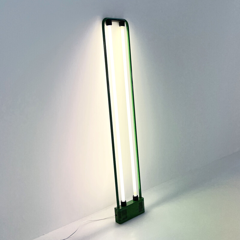 Vintage green Neon lamp by Gian N. Gigante for Zerbetto, 1980s