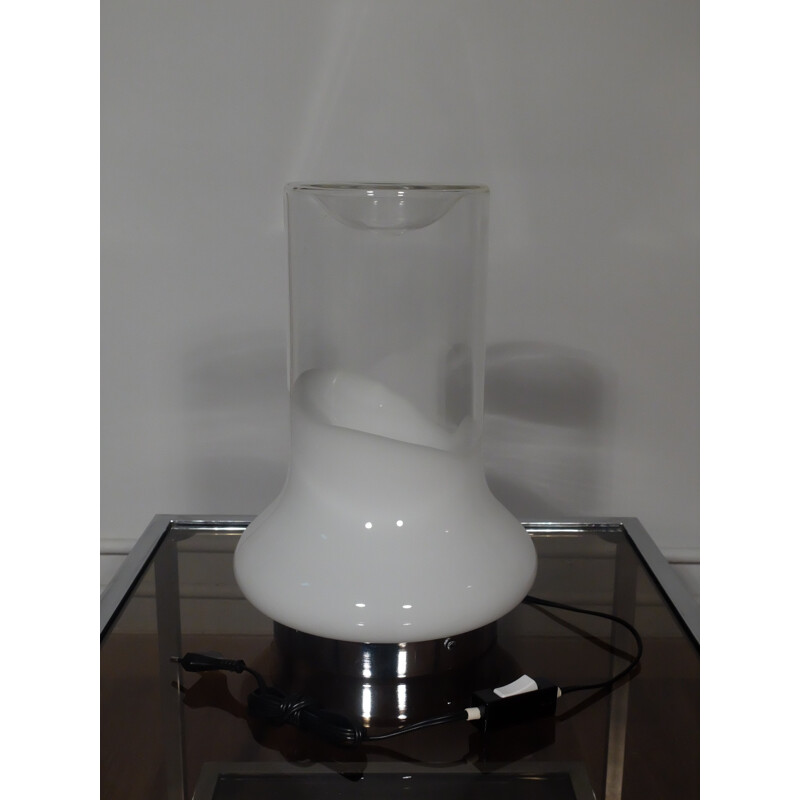 White table lamp in Murano crystal - 1960s