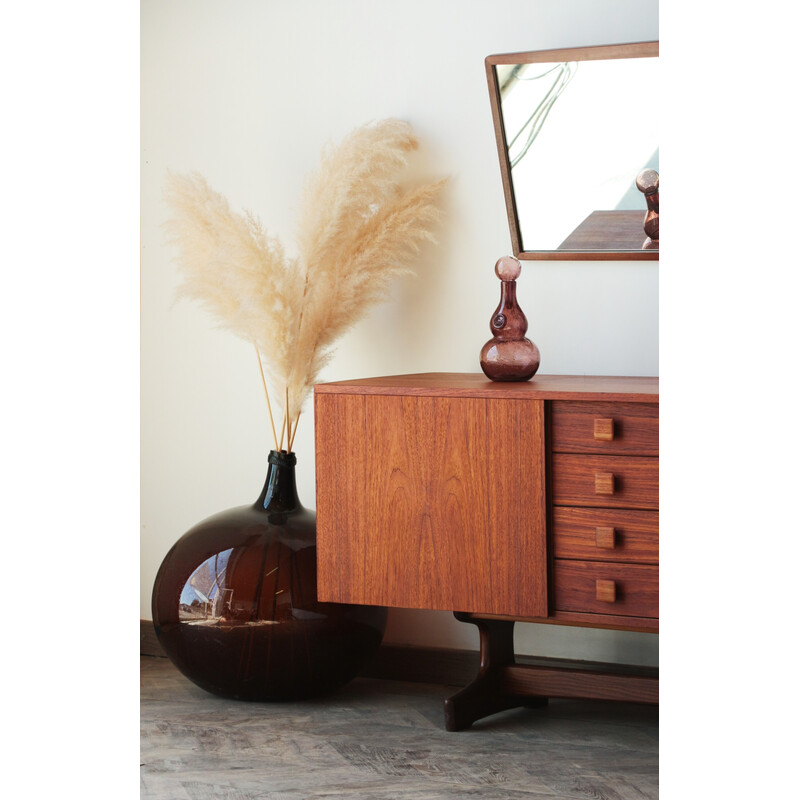 Vintage curved sideboard by Peter Hayward for Vanson, 1960