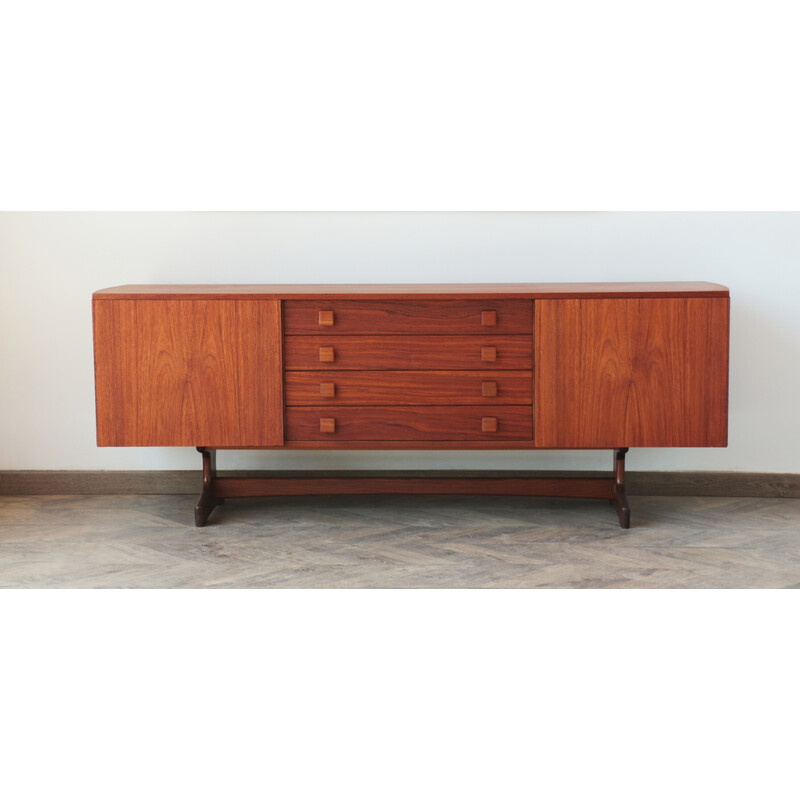 Vintage curved sideboard by Peter Hayward for Vanson, 1960