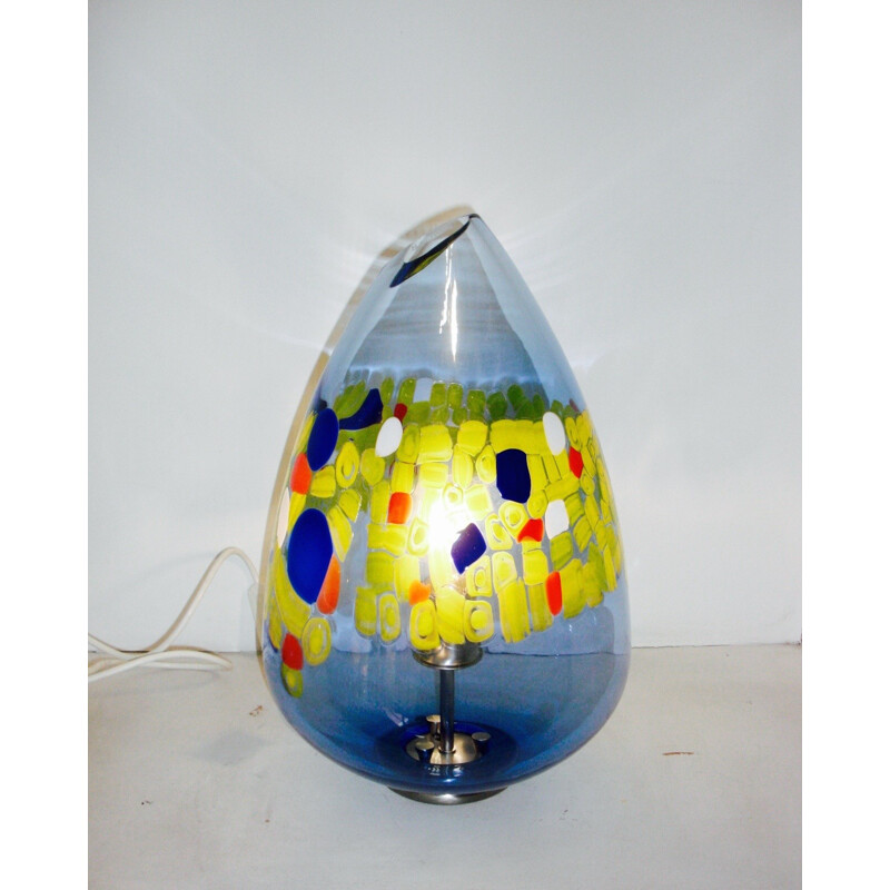 Egg shaped Murano glass lamp - 1990s