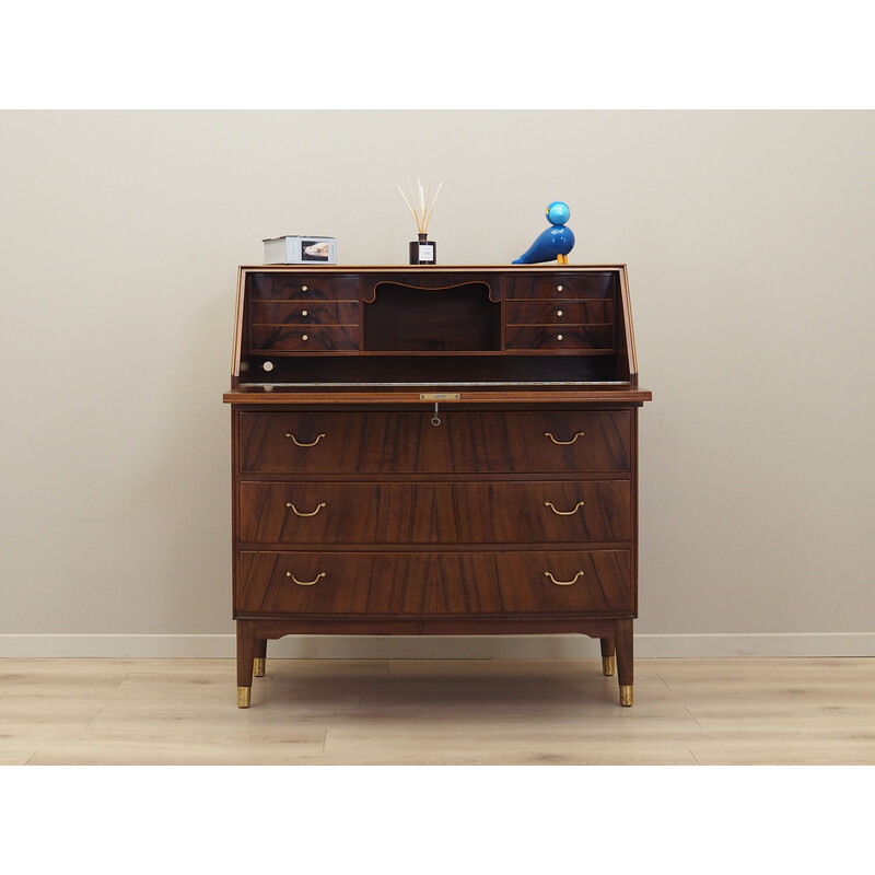 Vintage walnut secretary, Denmark 1960s