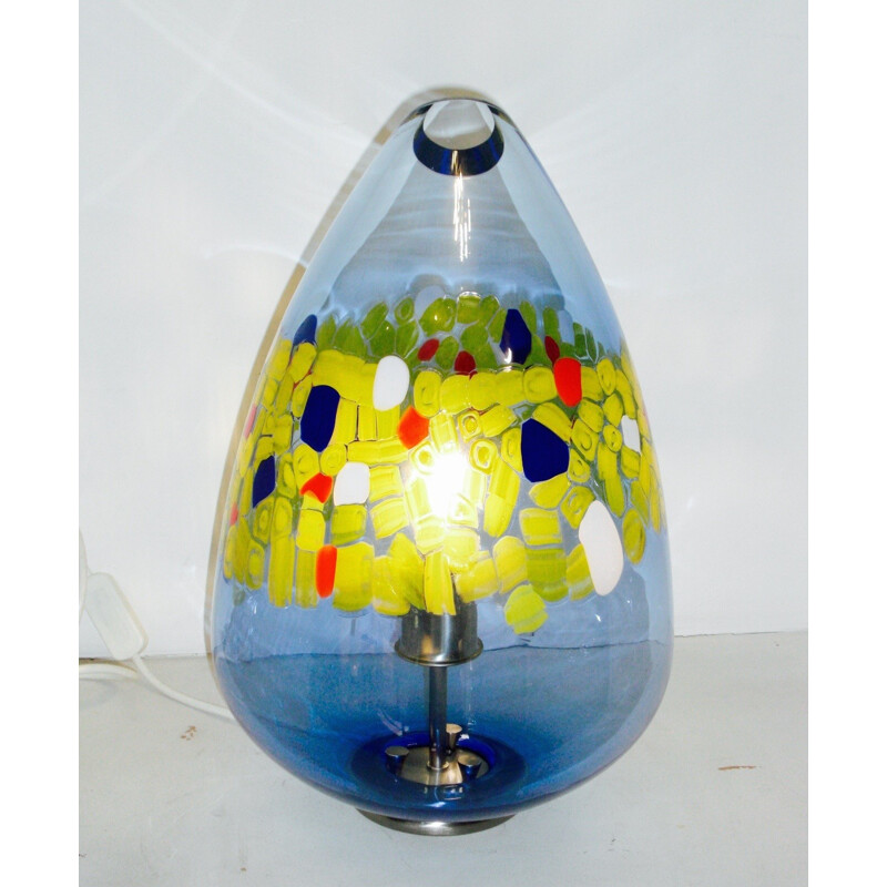 Egg shaped Murano glass lamp - 1990s