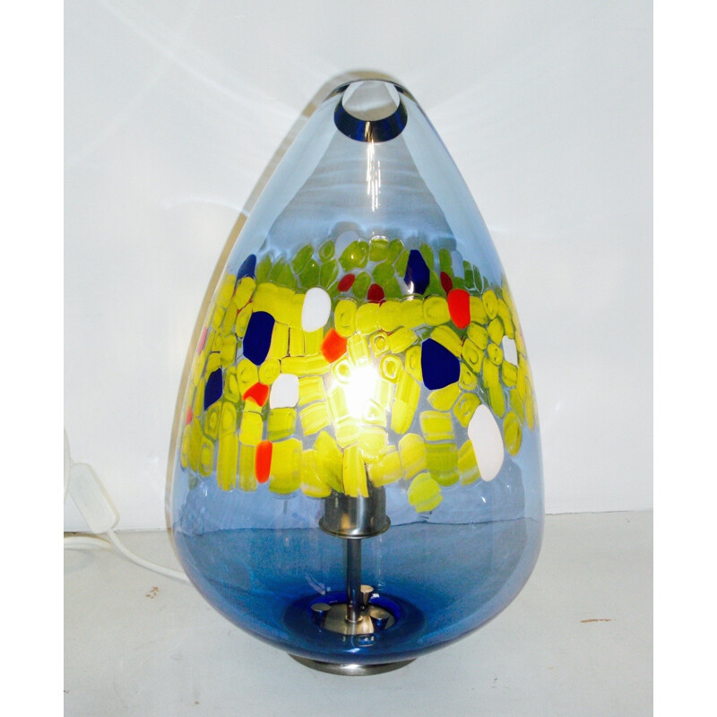 Lampe en verre en forme d'oeuf de Murano - 1990