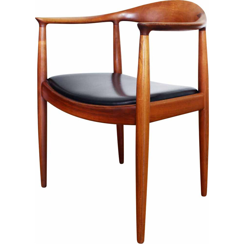 Poltrona vintage Jh503 di Hans J Wegner per Johannes Hansen, 1950