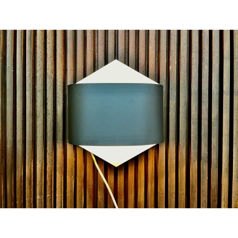 Pair of vintage German metal wall lamps by Rolf Krüger and Dieter Witte for Staff, 1960-1970s