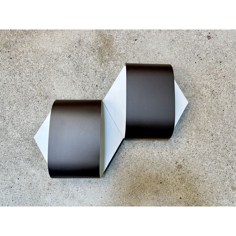 Pair of vintage German metal wall lamps by Rolf Krüger and Dieter Witte for Staff, 1960-1970s