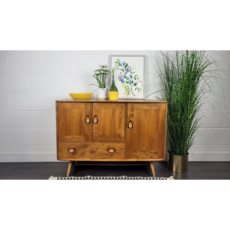 Vintage Ercol splay leg sideboard, 1960s