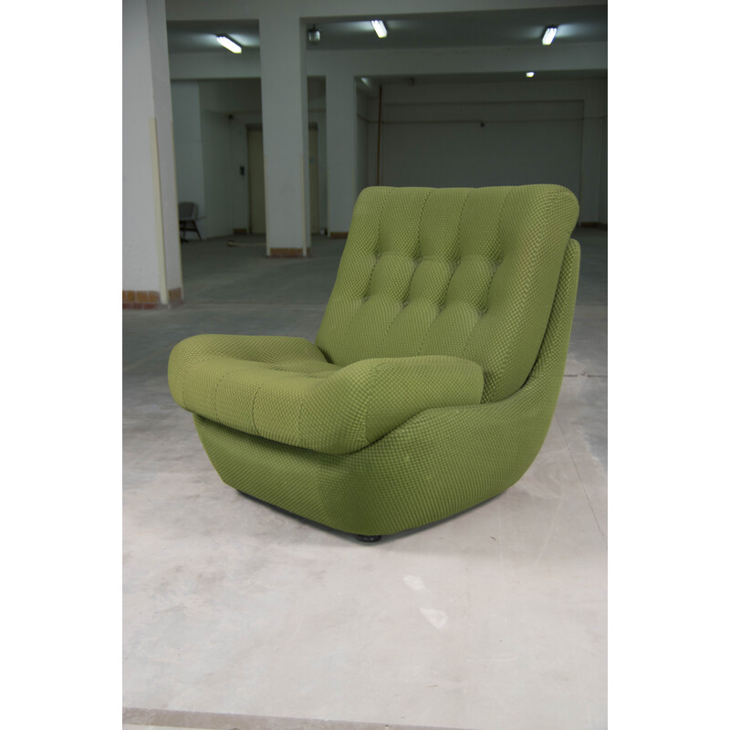 Vintage green armchair, 1970s