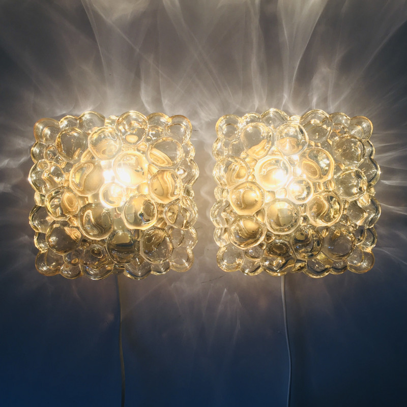 Pair of mid-century wall lamps by Helena Tynell for Limburg, Germany 1970s