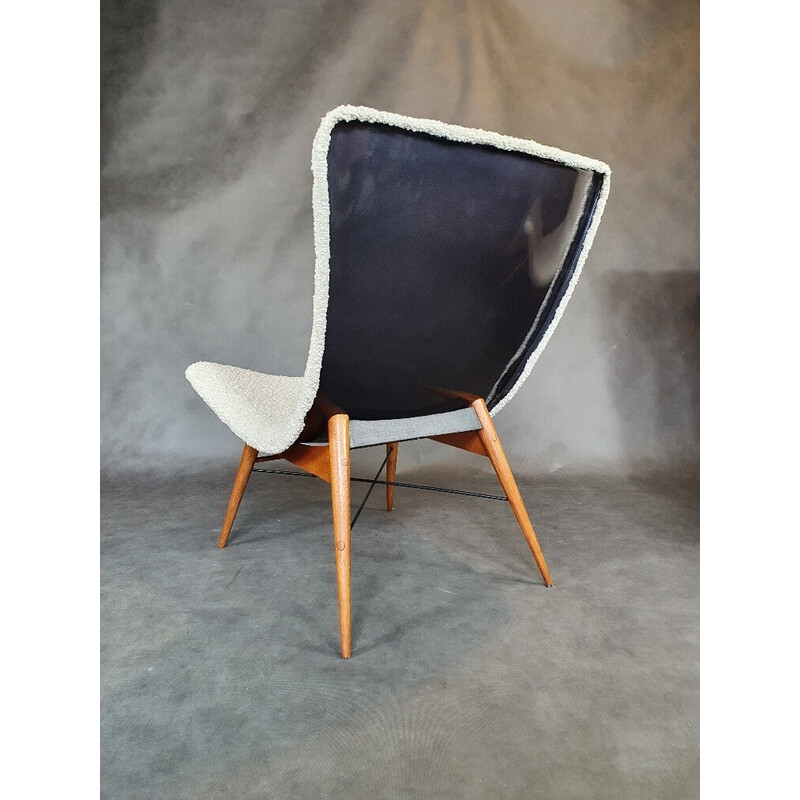 Vintage Tv fauteuil van Miroslav Navràtil voor Česky Nabytek, 1960