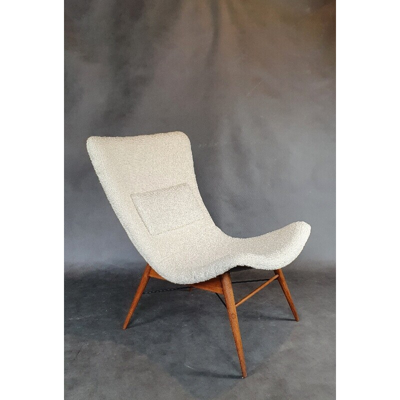 Vintage TV armchair by Miroslav Navràtil for Česky Nabytek, 1960s