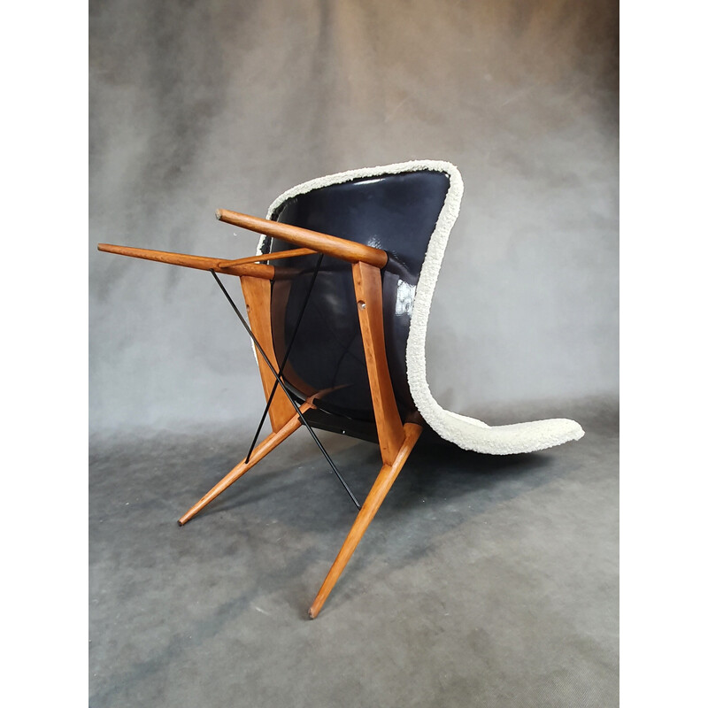 Vintage TV armchair by Miroslav Navràtil for Česky Nabytek, 1960s