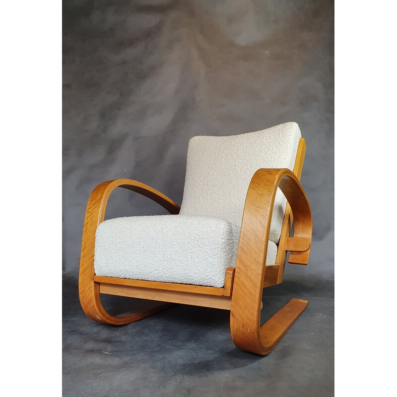 Vintage Tank armchair by Miroslav Navratil and Alvaar Alto, 1950s