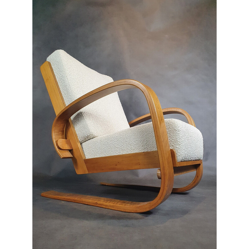 Vintage Tank armchair by Miroslav Navratil and Alvaar Alto, 1950s