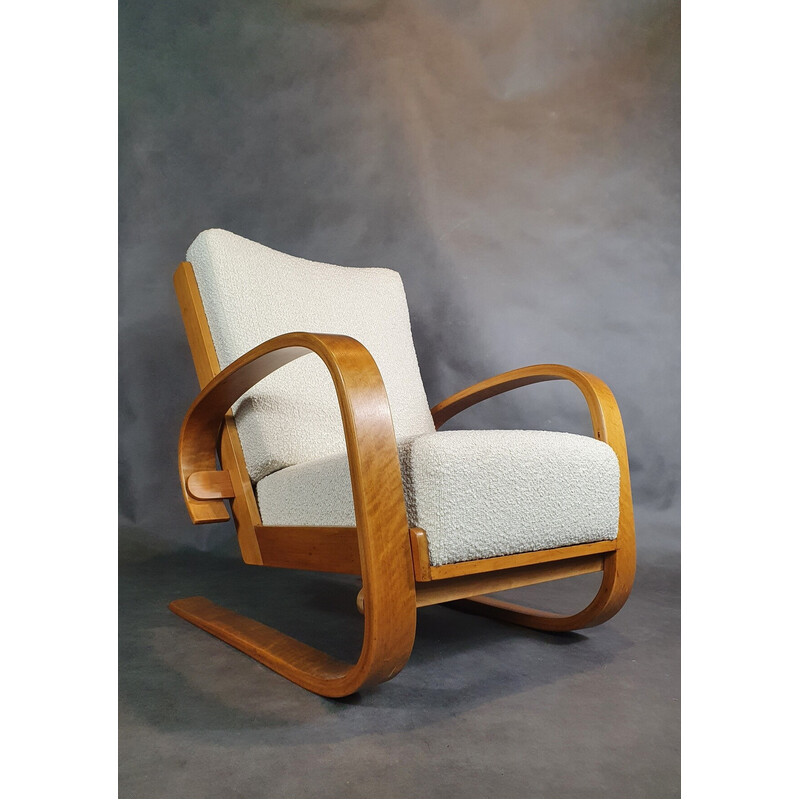 Vintage Tank armchair by Miroslav Navratil and Alvaar Alto, 1950s