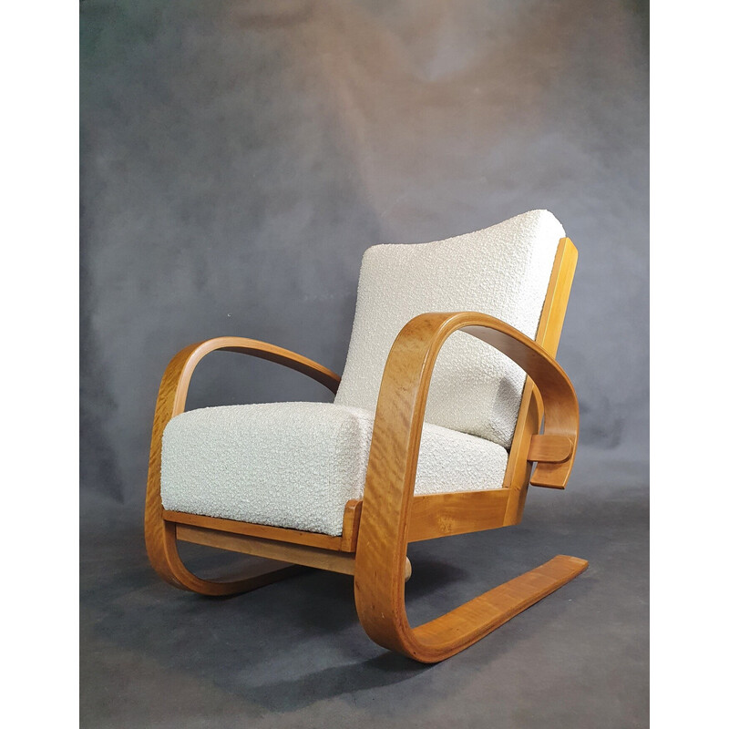 Vintage Tank armchair by Miroslav Navratil and Alvaar Alto, 1950s