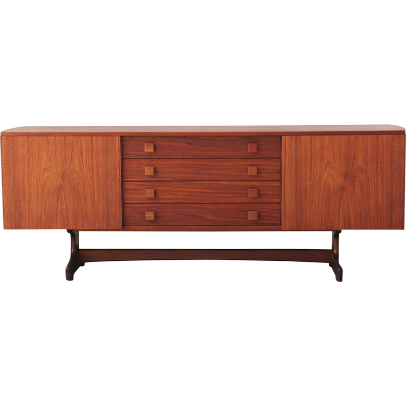 Vintage curved sideboard by Peter Hayward for Vanson, 1960