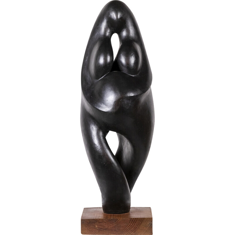 Vintage sculpture "Maternity" by Dragoljub Milosevic, 1970