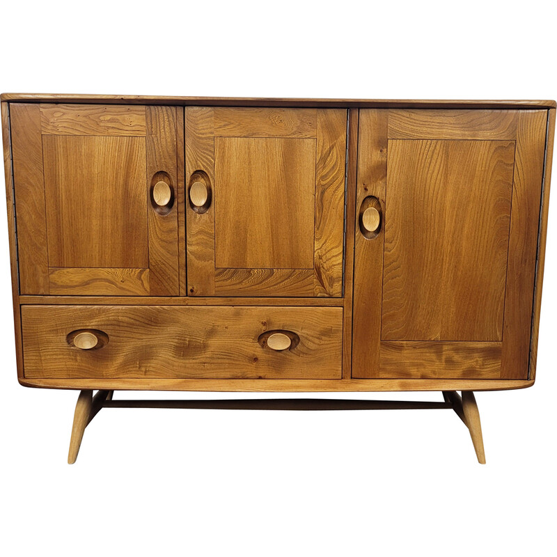 Vintage Ercol dressoir met uitlopende poten, 1960