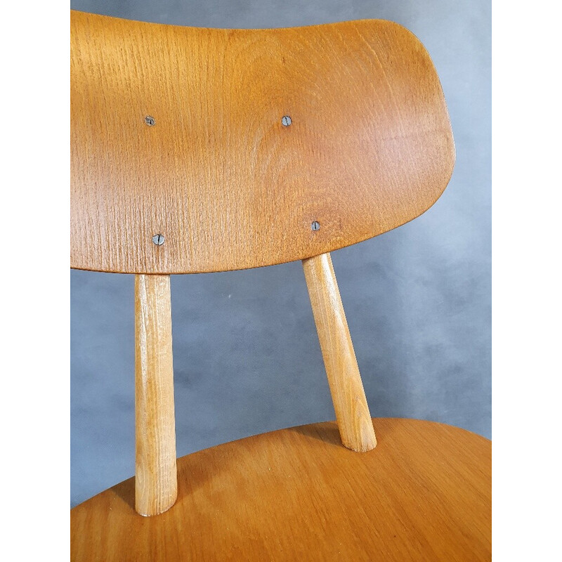 Conjunto de 4 cadeiras de madeira de faia vintage por Ton, Checoslováquia 1960