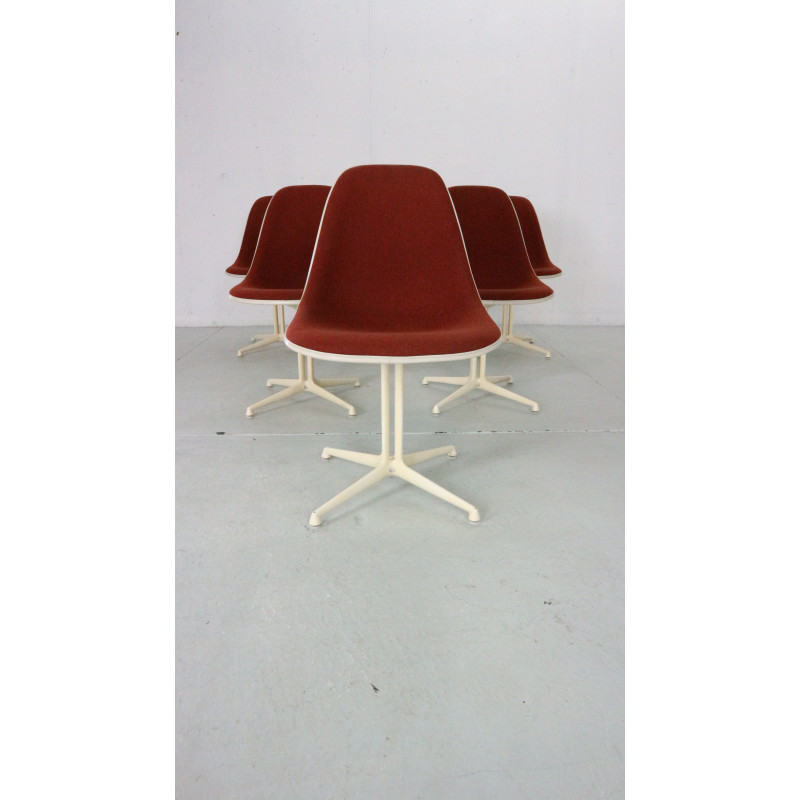 Juego de 6 sillas vintage "La Fonda" de Charles y Ray Eames para Herman Miller, 1960