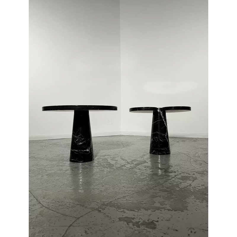 Tavolino vintage in marmo della serie "Eros" di Angelo Mangiarotti per Skipper