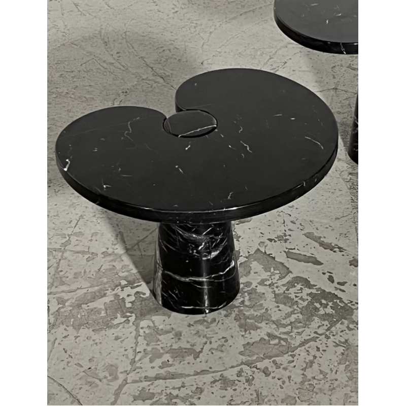 Tavolino vintage in marmo della serie "Eros" di Angelo Mangiarotti per Skipper