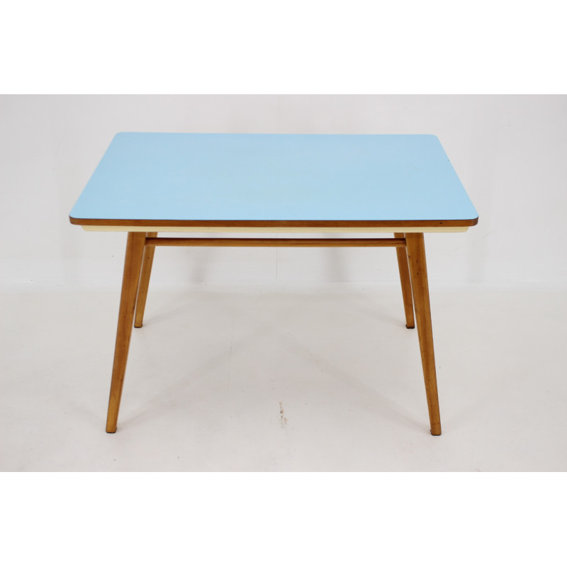 Vintage wood and umakart dining table by Nový Domov, Czechoslovakia 1960s