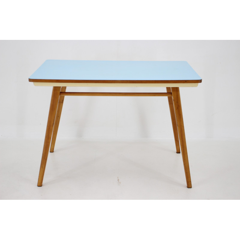 Vintage wood and umakart dining table by Nový Domov, Czechoslovakia 1960s