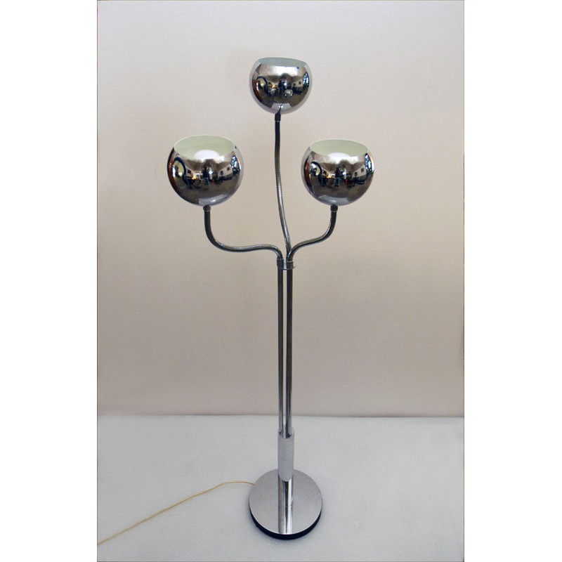 Vintage floor lamp with 3 lights by Goffredo Reggiani, 1970s