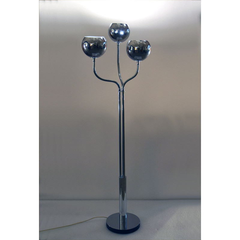 Vintage floor lamp with 3 lights by Goffredo Reggiani, 1970s