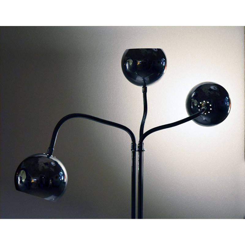 Vintage floor lamp with 3 lights by Goffredo Reggiani, 1970s