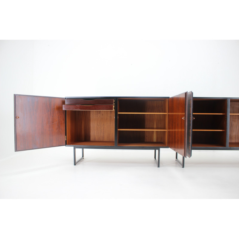 Pair of vintage rosewood sideboards by Omann Jun, Denmark 1960s