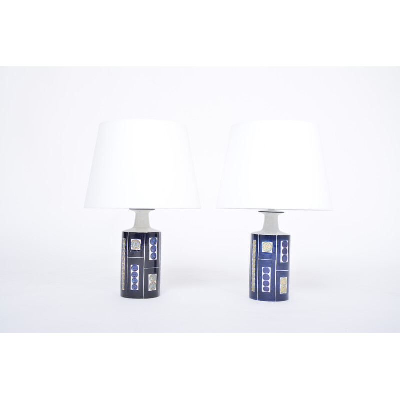 Pair of vintage Royal 9 Tenera table lamps by Inge-Lise Koefoed for Fog and Mørup, 1967