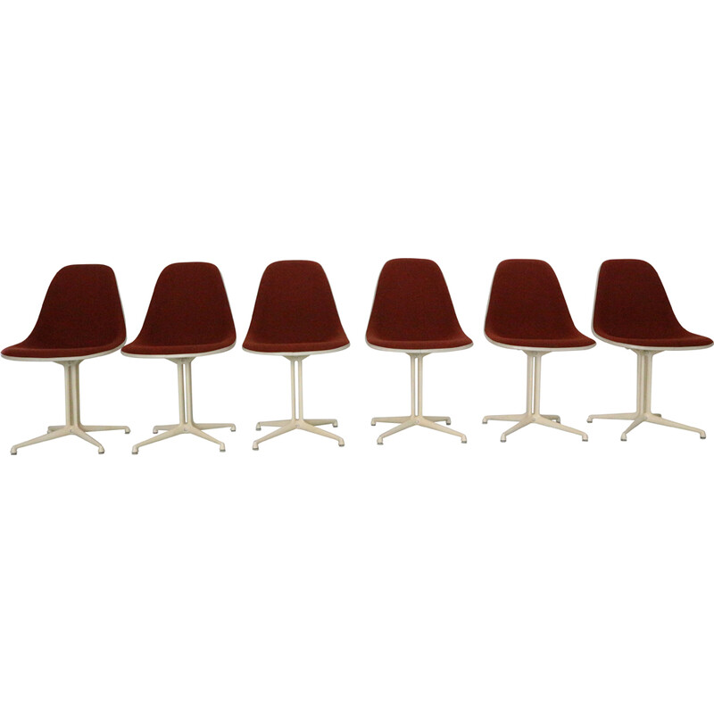 Satz von 6 Vintage-Stühlen "La Fonda" von Charles und Ray Eames für Herman Miller, 1960