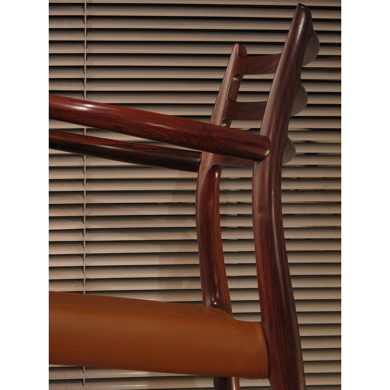 J.L Moller Mobelfabrik "62" rosewood chair, NIELS MOLLER - 1960s