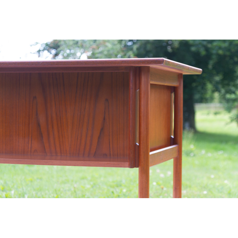 Danish vintage teak desk by Tibergaard, 1960s