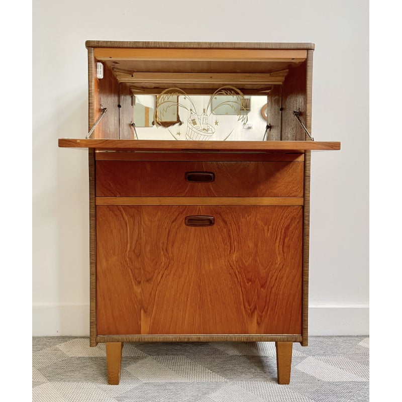 Mueble de cóctel de formica vintage, 1950-1960