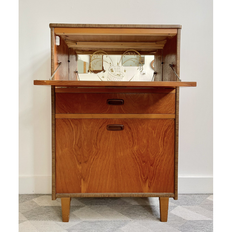 Vintage formica cocktail cabinet, 1950-1960s