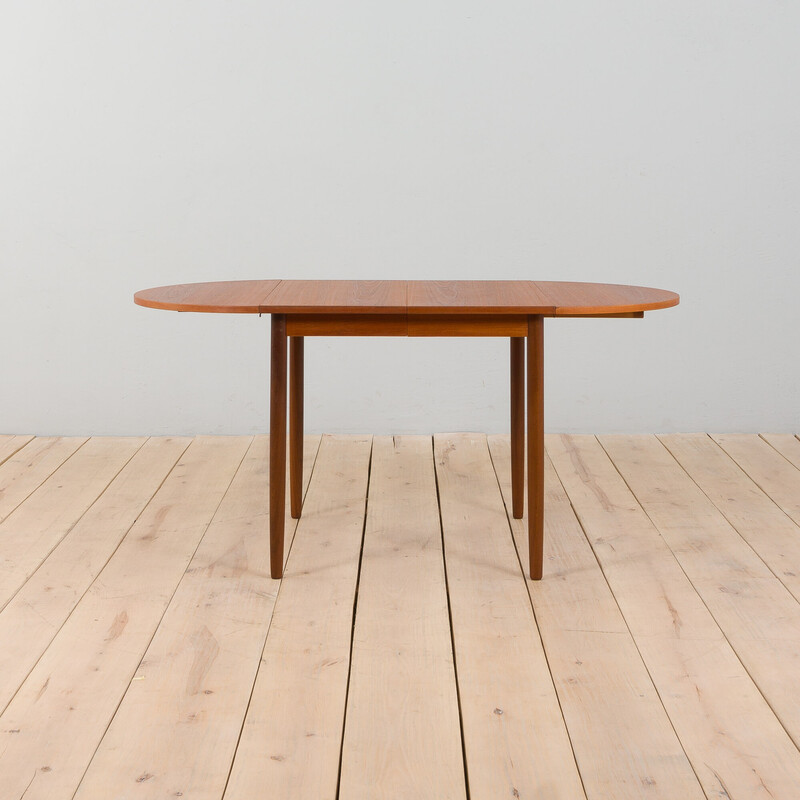 Vintage Deense teakhouten uitschuifbare tafel, 1960