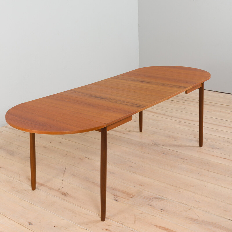 Danish vintage teak extension table, 1960s