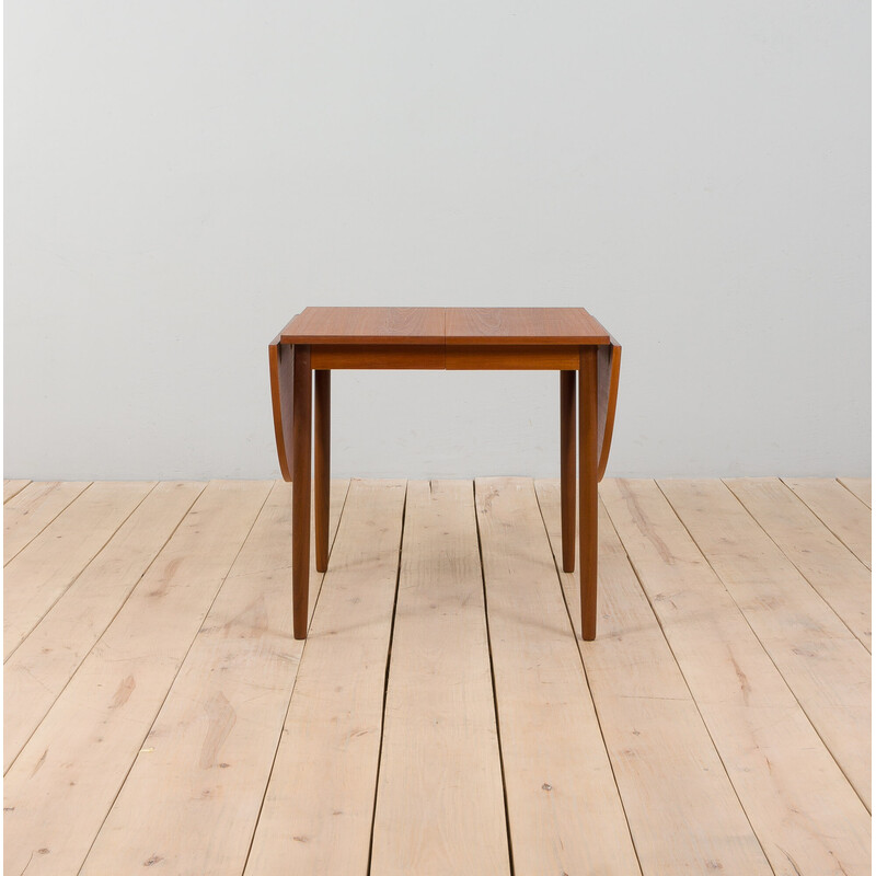 Mesa extensible de teca danesa vintage, 1960