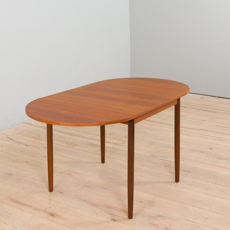 Danish vintage teak extension table, 1960s