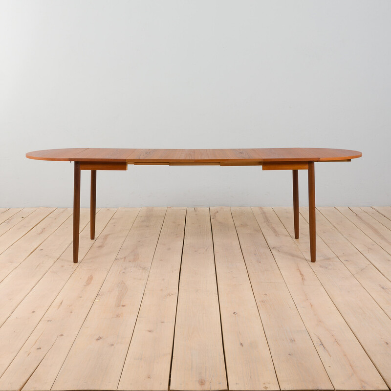 Vintage Deense teakhouten uitschuifbare tafel, 1960