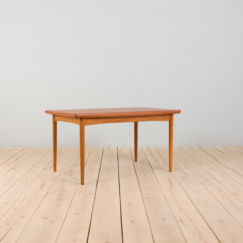 Teak mid century extension dining table by Skovby, Denmark 1960s